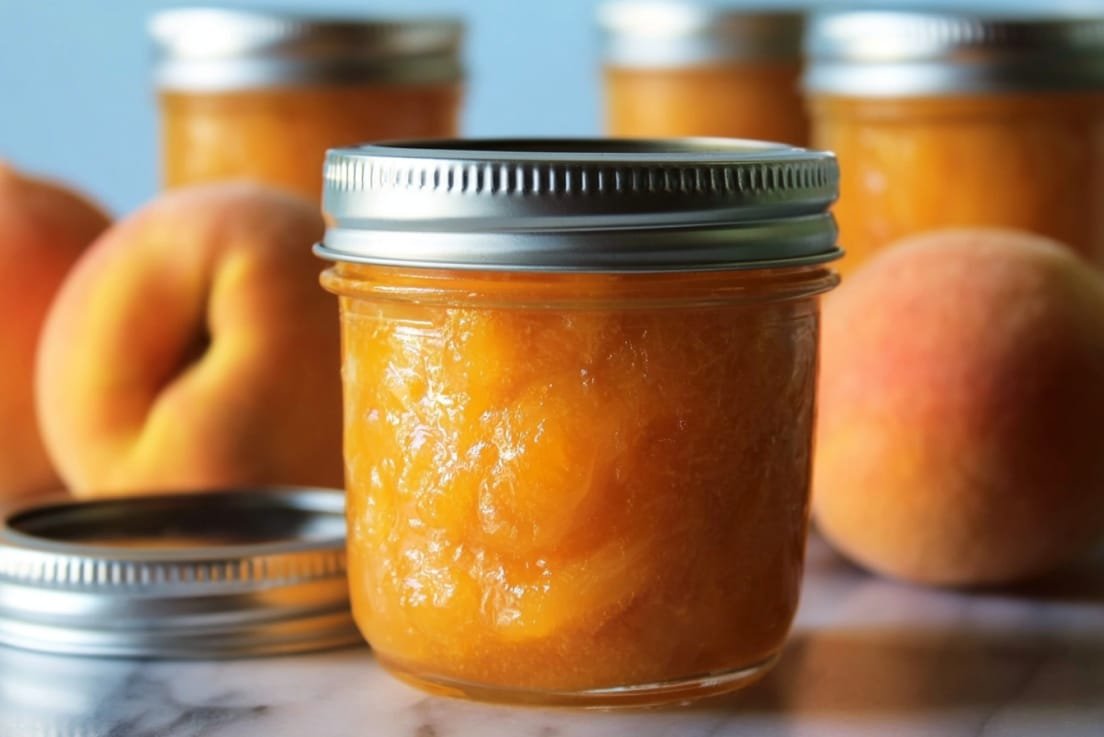 Classic Peach Jam Recipe for Canning