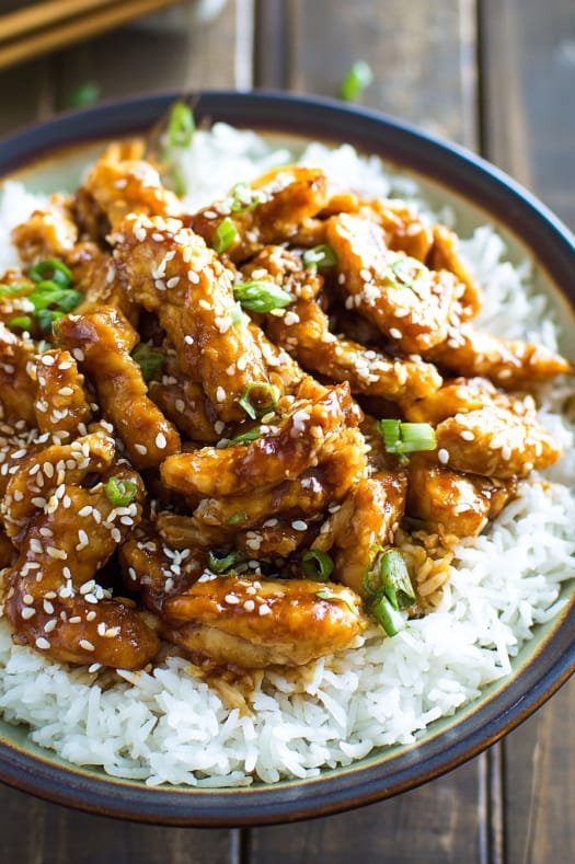 Healthier Sesame Chicken