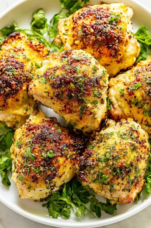 Oven Baked Chicken Thighs