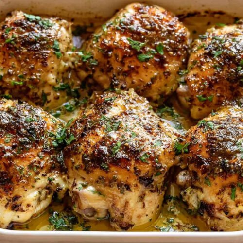 Oven Baked Chicken Thighs