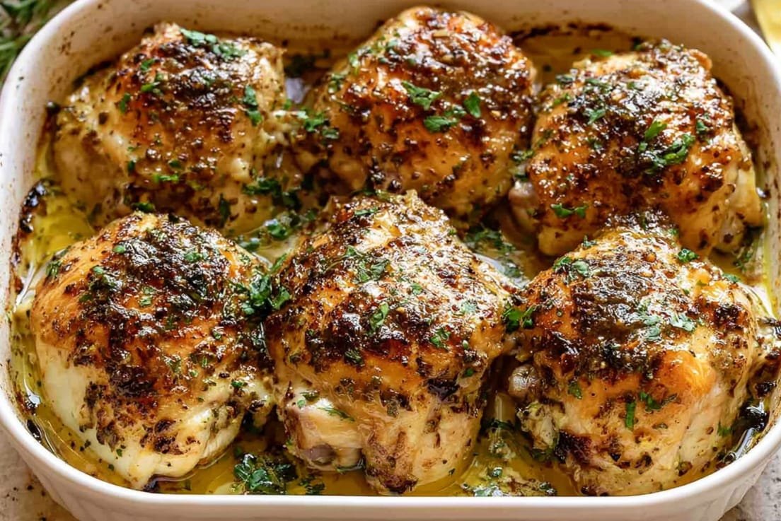 Oven Baked Chicken Thighs