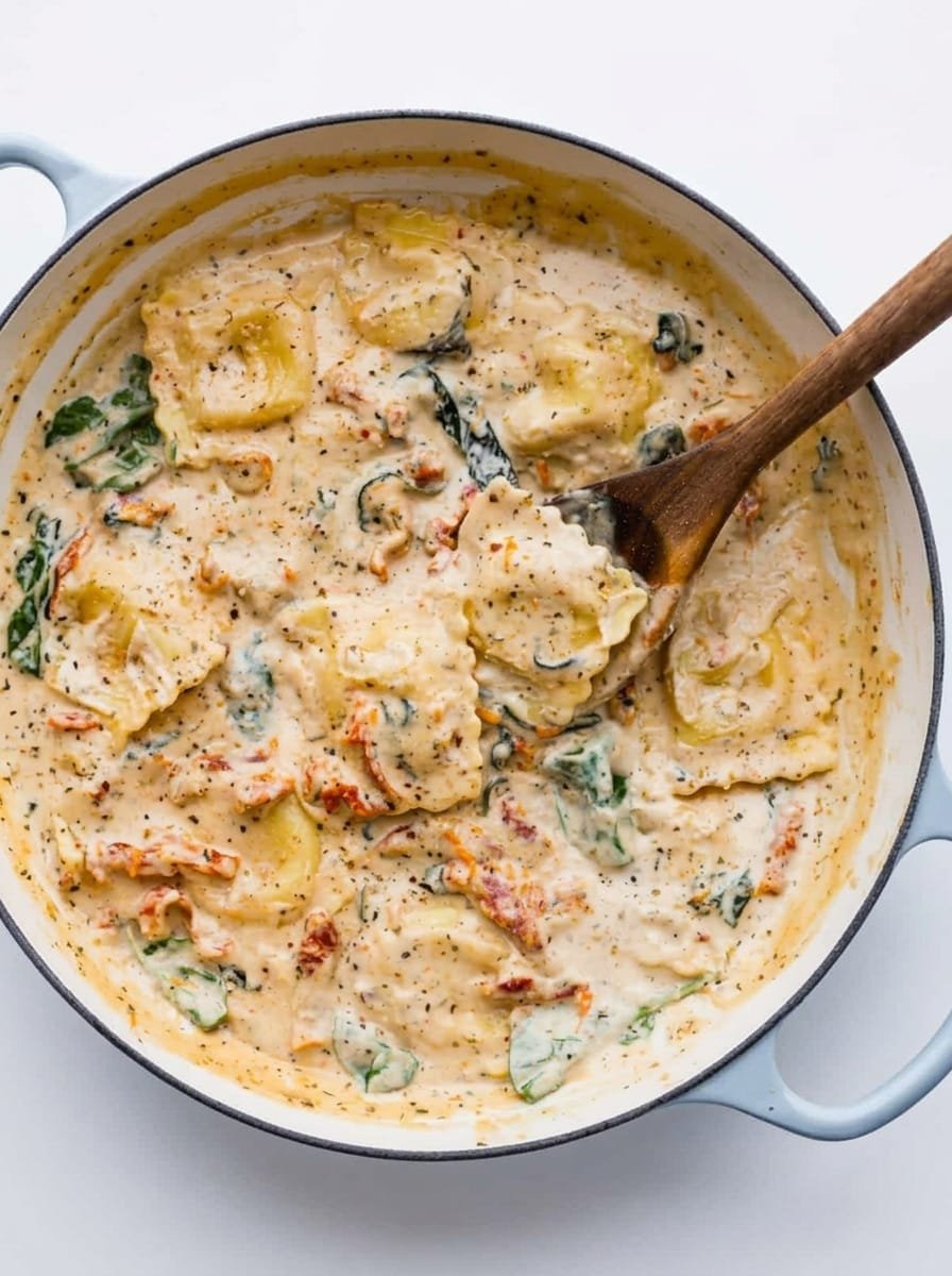 Creamy Tuscan Ravioli