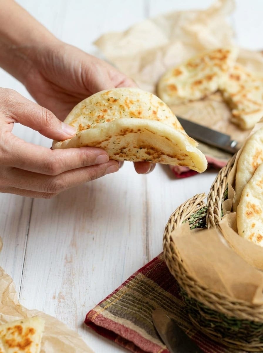 Cheese Stuffed Flatbread