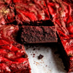 Fudgy Red Velvet Brownies w/Cheesecake Swirl
